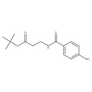Tert-butyl 3-(4-aminobenzamido)propanoate结构式