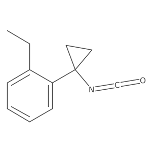 1-Ethyl-2-(1-isocyanatocyclopropyl)benzene Structure