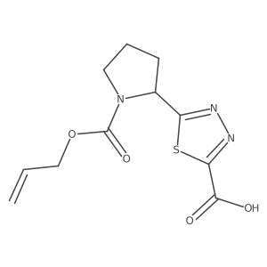 5-{1-[(Prop-2-en-1-yloxy)carbonyl]pyrrolidin-2-yl}-1,3,4-thiadiazole-2-carboxylic acid Structure