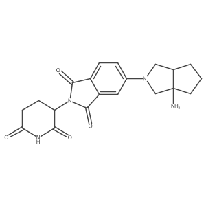 5-{3a-amino-octahydrocyclopenta[c]pyrrol-2-yl}-2-(2,6-dioxopiperidin-3-yl)-2,3-dihydro-1H-isoindole-1,3-dione Structure