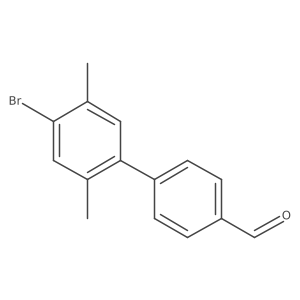 4'-Bromo-2',5'-dimethyl-[1,1'-biphenyl]-4-carbaldehyde结构式
