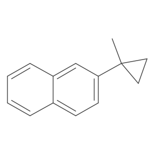 2-(1-Methylcyclopropyl)naphthalene Structure