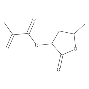 5-Methyl-2-oxotetrahydrofuran-3-yl methacrylate Structure