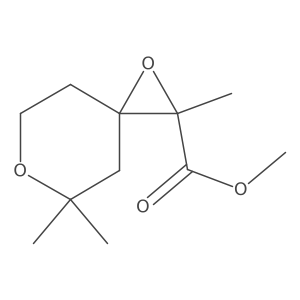 Methyl 2,5,5-trimethyl-1,6-dioxaspiro[2.5]octane-2-carboxylate Structure