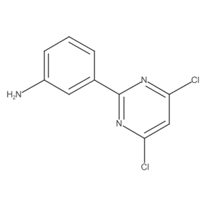2-(3-Aminophenyl)-4,6-dichloropyrimidine结构式