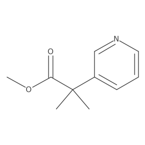 Methyl 2-methyl-2-pyridin-3-ylpropionate结构式