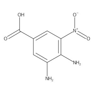 3,4-Diamino-5-nitrobenzoic acid Structure