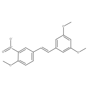 4-[(1Z)-2-(3,5-Dimethoxyphenyl)ethenyl]-1-methoxy-2-nitrobenzene Structure