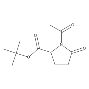 (S)-Tert-Butyl 1-acetyl-5-oxopyrrolidine-2-carboxylate结构式