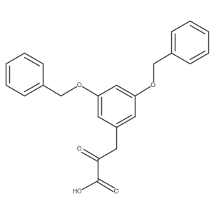 3-[3,5-Bis(benzyloxy)phenyl]-2-oxopropanoic acid Structure