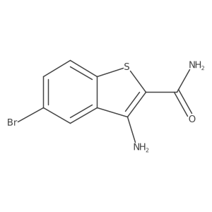 3-Amino-5-bromobenzo[b]thiophene-2-carboxamide结构式