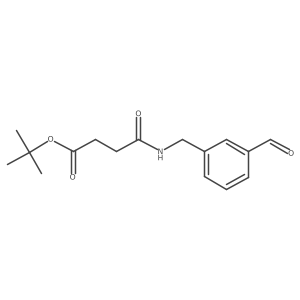 N-(3-formylbenzyl)succinamic acid tert-butyl ester Structure