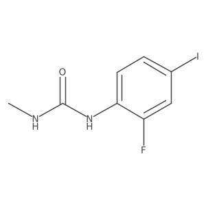 1-(2-Fluoro-4-iodophenyl)-3-methylurea结构式