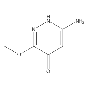 6-Amino-3-methoxypyridazin-4-ol结构式