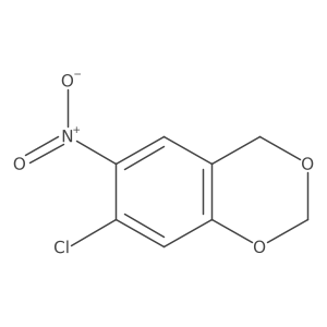 7-Chloro-6-nitro-4H-1,3-benzodioxin结构式