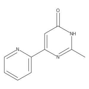 2-methyl-6-pyridin-2-yl-3H-pyrimidin-4-one结构式