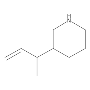 Piperidine, 3-(1-methyl-2-propen-1-yl)-结构式