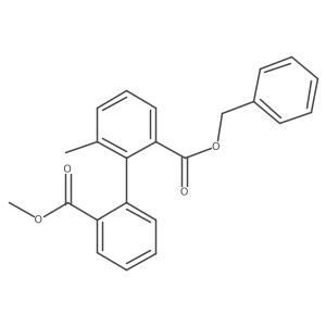 2-Benzyl 2'-methyl 6-methyl-[1,1'-biphenyl]-2,2'-dicarboxylate Structure