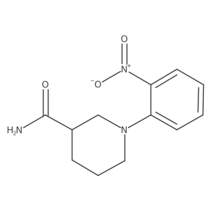 1-(2-Nitrophenyl)-3-piperidinecarboxamide Structure