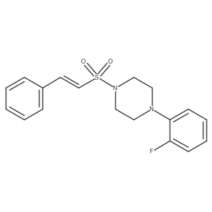 1-(2-Fluorophenyl)-4-(2-phenylethenesulfonyl)piperazine结构式