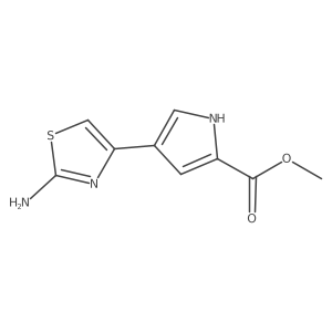 methyl 4-(2-amino-1,3-thiazol-4-yl)-1H-pyrrole-2-carboxylate Structure