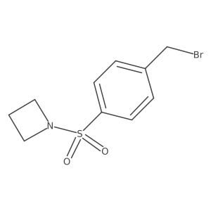1-[4-(Bromomethyl)phenyl]sulfonylazetidine结构式