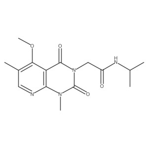 N-isopropyl-2-(5-methoxy-1,6-dimethyl-2,4-dioxo-1,2-dihydropyrido[2,3-d]pyrimidin-3(4H)-yl)acetamide结构式