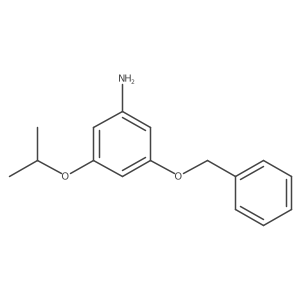 3-(Benzyloxy)-5-(propan-2-yloxy)aniline Structure