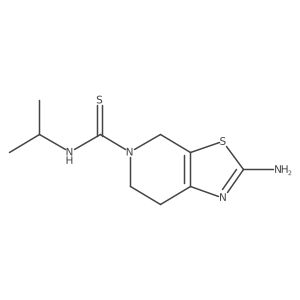 2-Amino-6,7-dihydro-N-(1-methylethyl)thiazolo[5,4-c]pyridine-5(4H)-carbothioamide结构式