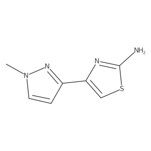4-(1-Methyl-1H-pyrazol-3-YL)-1,3-thiazol-2-amine Structure