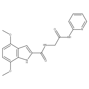 4,7-dimethoxy-N-[2-oxo-2-(pyridin-2-ylamino)ethyl]-1H-indole-2-carboxamide Structure