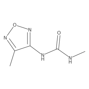 1-Methyl-3-(4-methyl-1,2,5-oxadiazol-3-yl)urea Structure