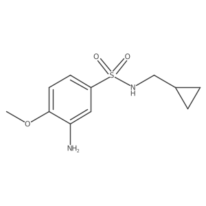 3-amino-N-(cyclopropylmethyl)-4-methoxybenzenesulfonamide Structure