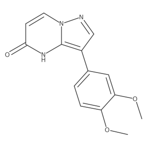 3-(3,4-Dimethoxy-phenyl)-4H-pyrazolo[1,5-a]pyrimidin-5-one结构式