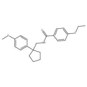 4-ethoxy-N-((1-(4-methoxyphenyl)cyclopentyl)methyl)benzamide Structure