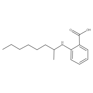 2-[(Octan-2-yl)amino]benzoic acid结构式