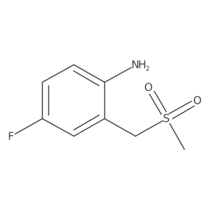 4-Fluoro-2-(methanesulfonylmethyl)aniline Structure