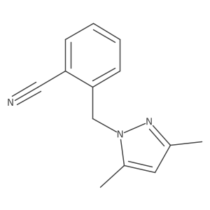 2-[(3,5-dimethyl-1H-pyrazol-1-yl)methyl]benzonitrile Structure