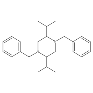 (2S,5S)-1,4-dibenzyl-2,5-di(propan-2-yl)piperazine Structure