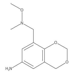 6-Amino-N-methoxy-N-methyl-4H-1,3-benzodioxin-8-methanamine结构式