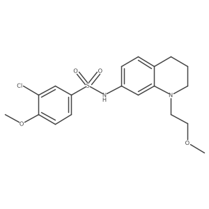3-chloro-4-methoxy-N-(1-(2-methoxyethyl)-1,2,3,4-tetrahydroquinolin-7-yl)benzenesulfonamide Structure