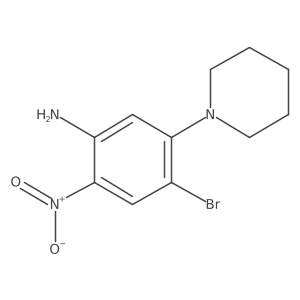 4-Bromo-2-nitro-5-piperidin-1-ylaniline Structure