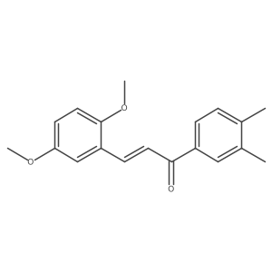 (2E)-3-(2,5-Dimethoxyphenyl)-1-(3,4-dimethylphenyl)prop-2-en-1-one Structure