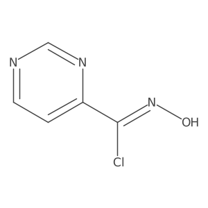 N-Hydroxypyrimidine-4-carbimidoyl Chloride结构式