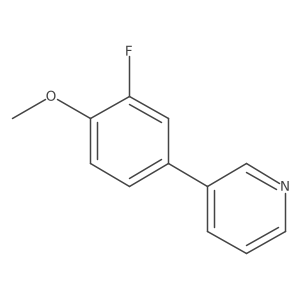 3-(3-Fluoro-4-methoxyphenyl)pyridine Structure