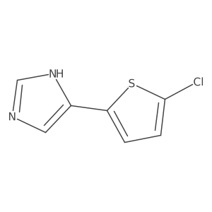 4-(5-chlorothiophen-2-yl)-1H-imidazole结构式