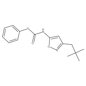 [3-(2,2-Dimethyl-propyl)-isoxazol-5-yl]-carbamic acid phenyl ester结构式