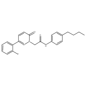 N-(4-butylphenyl)-2-[3-(2-fluorophenyl)-6-oxopyridazin-1(6H)-yl]acetamide结构式