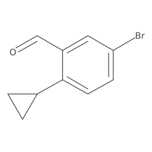 5-Bromo-2-cyclopropylbenzaldehyde结构式