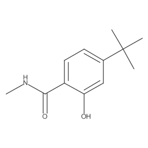 4-Tert-butyl-2-hydroxy-N-methylbenzamide结构式